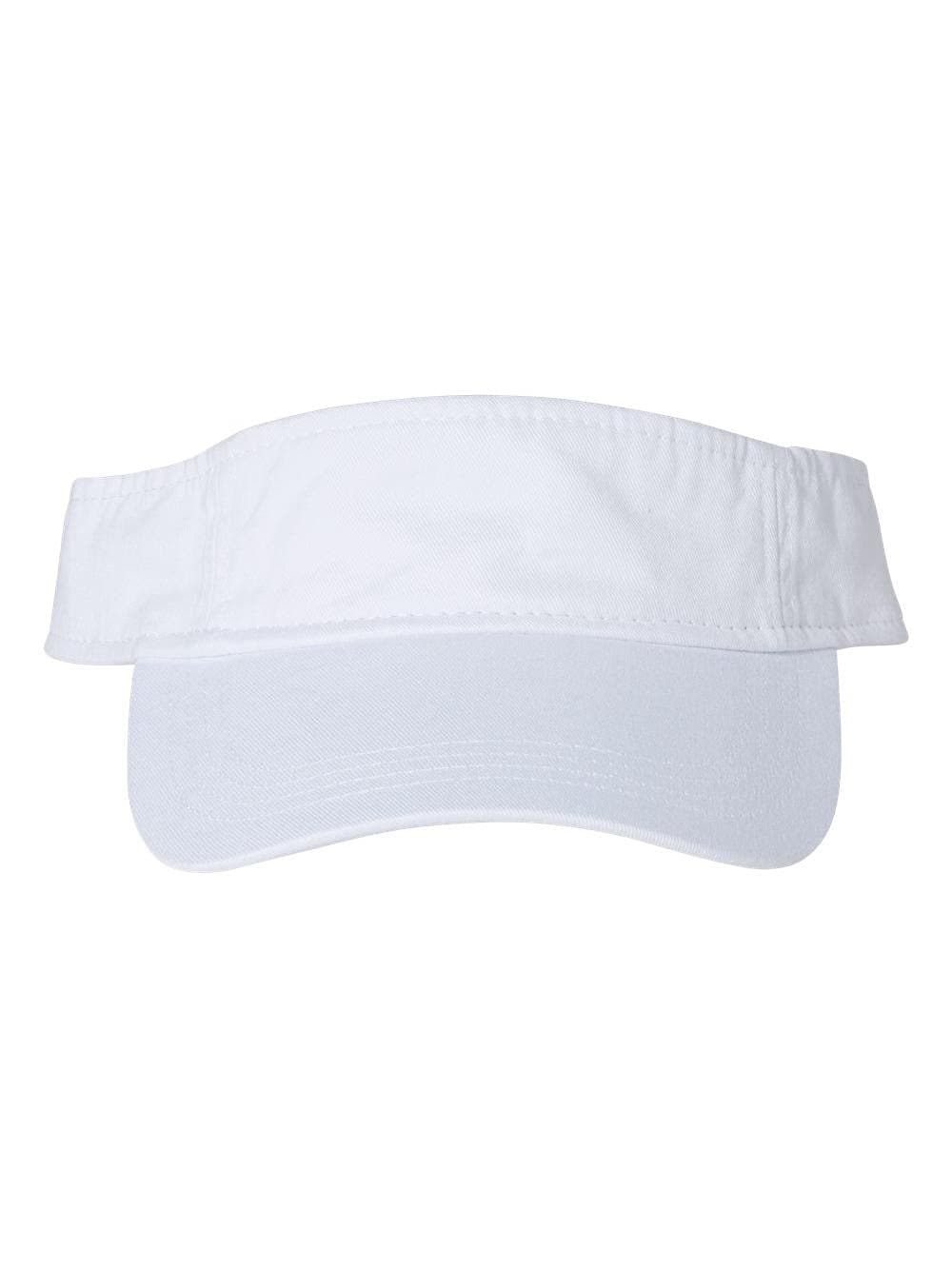 Bio-Washed Visor - VC500 - Adjustable - White