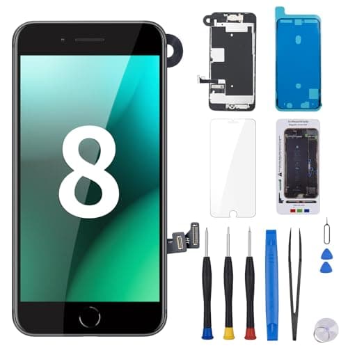 for iPhone 8 Screen Replacement with Home Button 4.7" Black for iPhone SE 2nd 2020 Screen Replacement