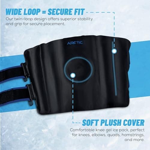 Two Pack | Knee Ice Pack Wrap & Elbow Ice Pack Wrap - Ice Pack for Elbow, Ice Pack for Knee, Knee Ice Wrap, Elbow Ice Wrap, Ice Sleeves, Reusable Gel Ice Sleeves, Arm Ice Sleeve, Knee Pain Relief.