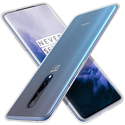 KuGi OnePlus 7 Pro Case, OnePlus 7 Pro Case, JS Scratch Resistant & Anti Slip Grippy Soft TPU Case for OnePlus 7 Pro Smartphone (White Lucency)
