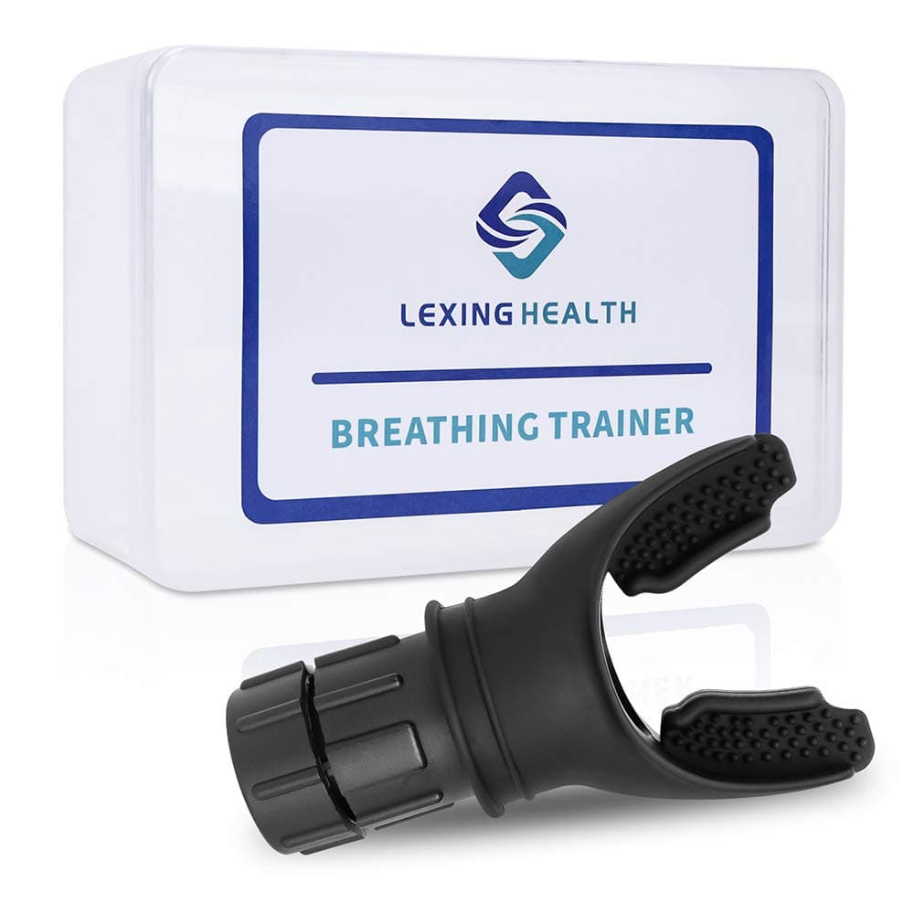 Breathing Exercise Device for Lungs - Lung Exerciser Device with Adjustable Resistance - Increase Lung Capacity, Improve Sleep & Physical Performance