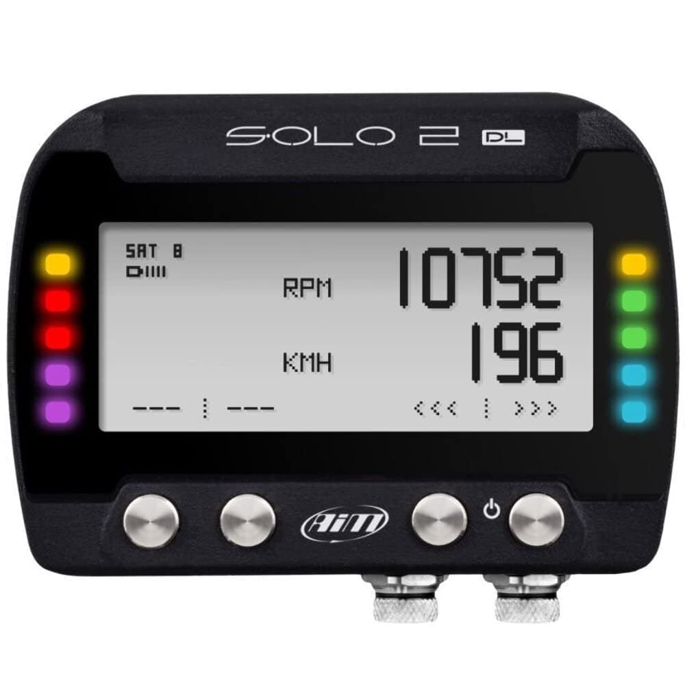 AIM Solo 2 DL GPS Lap Timer & Data Logger with OBDII Harness