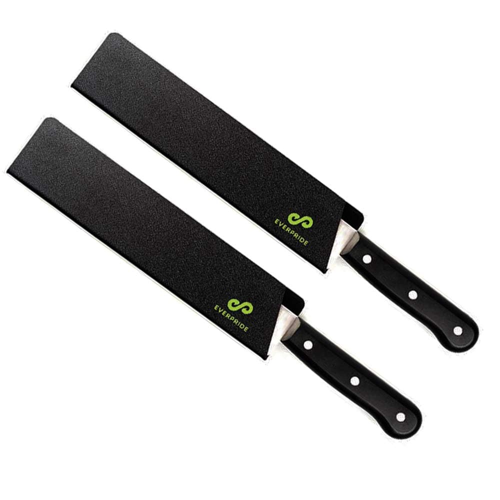 EVERPRIDE 12 Inch Chef Knife Guard Set (2-Piece Set) - Long Knives Blade Edge Cover Sheaths - Durable, BPA-Free, Felt Lined, Sturdy ABS Plastic - Knives Not Included
