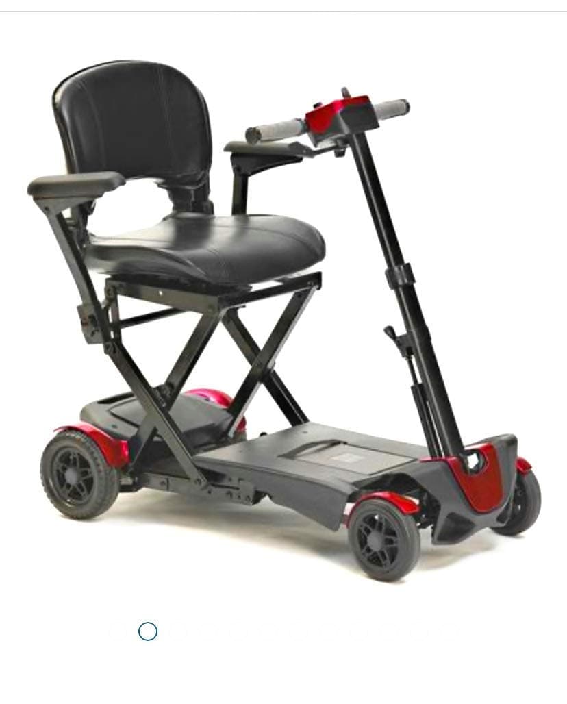 Drive Devilbiss Automatic Folding Scooter by Remote Control - 4 Wheel Electric Scooters for Adult Red