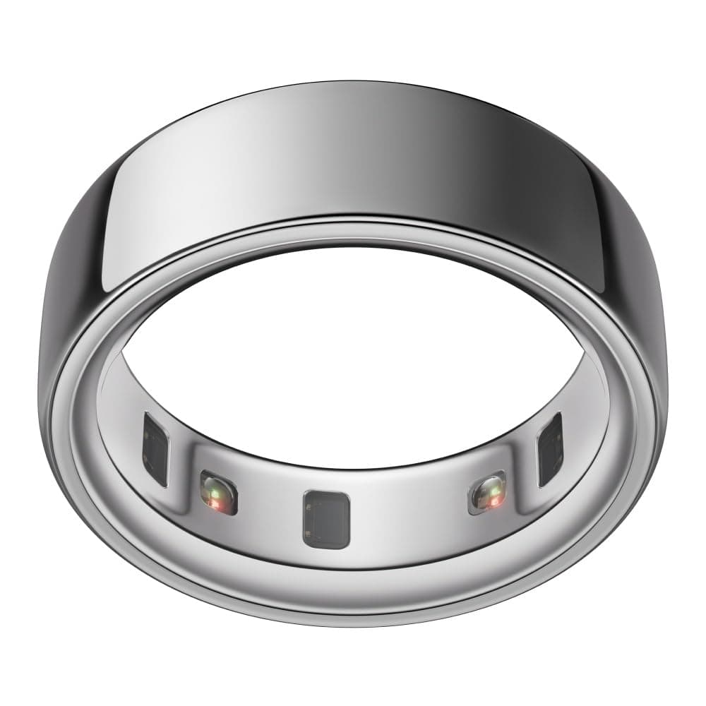 OURA Ring 4 - Silver - Size 14 - Smart Ring | Size First Ring 4 Sizing Kit | Sleep Tracking Wearable - Heart Rate - Fitness Tracker - Up to 8 Days Battery Life