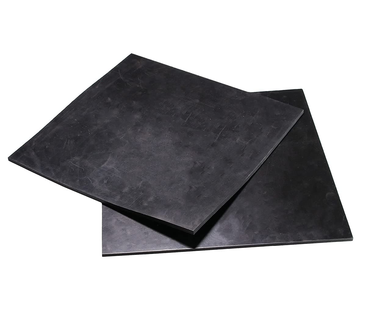 NABOWAN Solid Rubber Sheets,Strips,Rolls 1/4" (.250") Thick x 8" Wide x 8" Long (Pack of 2) Neoprene Rubber, Perfect for DIY Gasket Material, Sealing, Liner, Shield, Padding, Mat