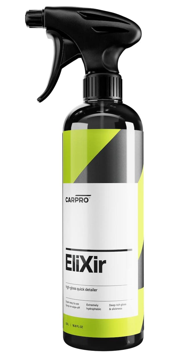 CarPro Elixir Quick Detailer - 500ml - Quick Detail Provides a Fast Layer of Depth, Gloss, and Hydrophobic Energy