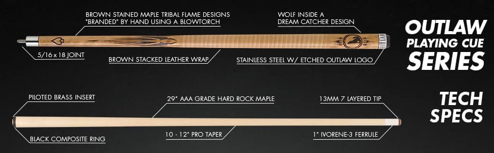 Wolf Pool Cue Weight: 21 oz.