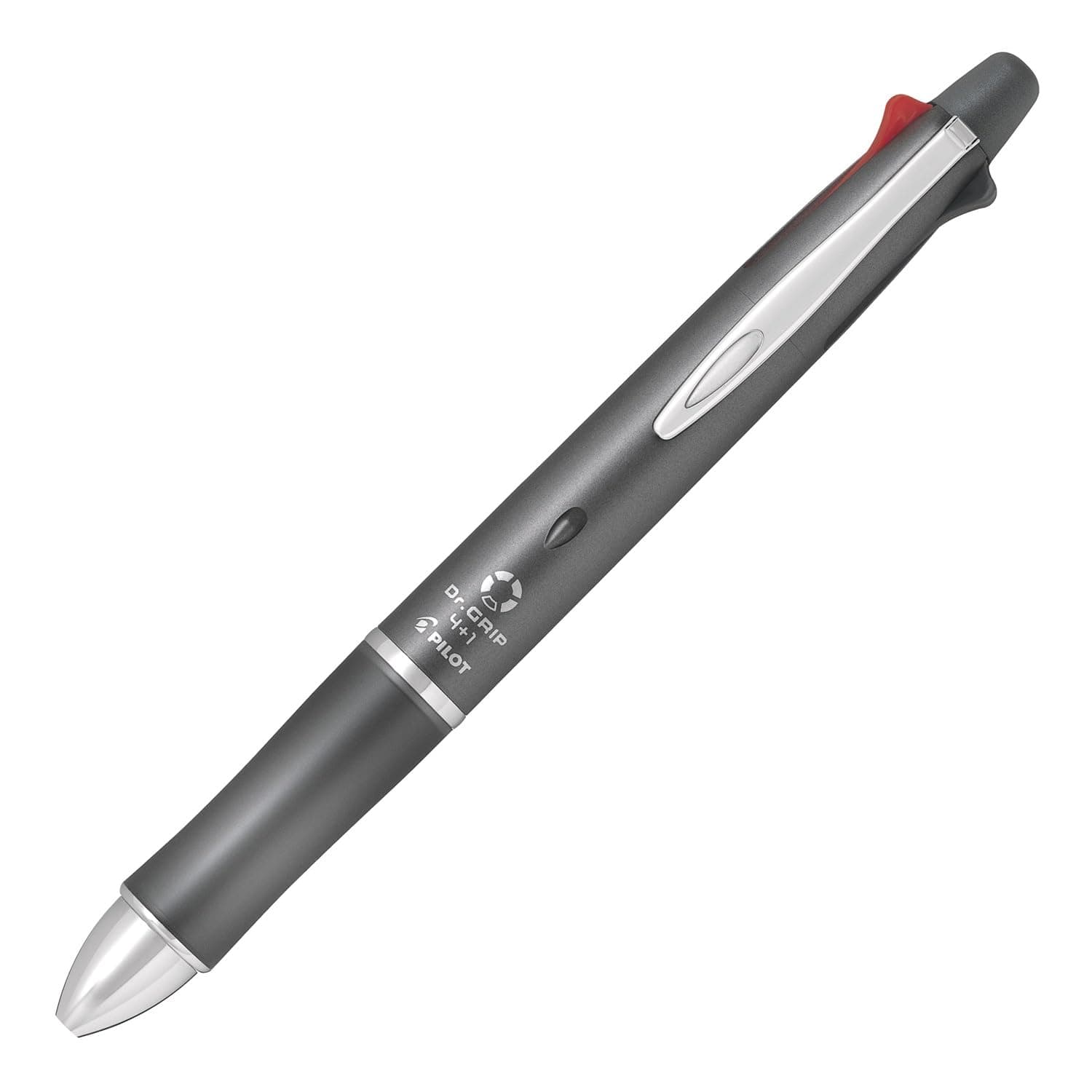 Pilot Dr. Grip Multi Function Pen, 0.5mm Acro Ink Ballpoint Pen, 0.5mm Mechanical Pencil, Gray (BKHDF1SEF-GY)