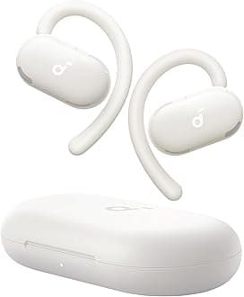 V20i by Anker Open-Ear Headphones, Adjustable Ear Hooks, Ultra-Comfort, Snug Fit, Deep Bass, Clear Calls, IP55, LED Lights, 36H Playtime, Bluetooth 5.4 Earbuds, Multipoint Connection