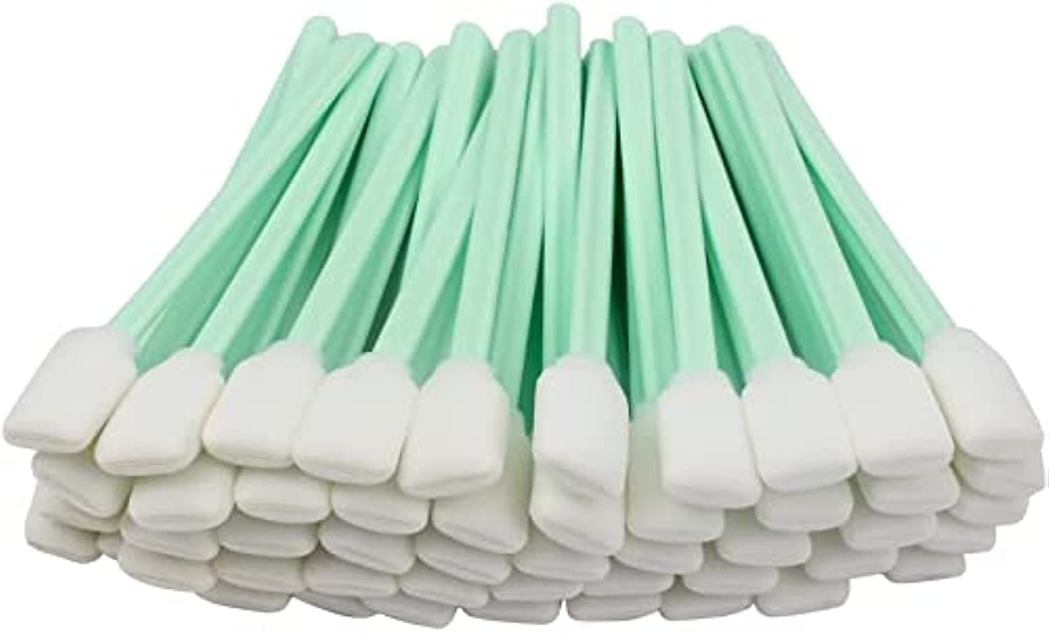 Foam Tip Cleaning Foam Swabs Square Rectangle for Solvent Format Inkjet Printer, Roland, Mimaki, Camera Lens, Optical equipments (100pcs)