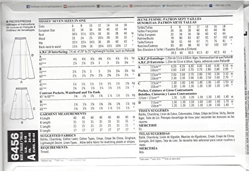 Misses' Easy Wrap Skirts Patterns