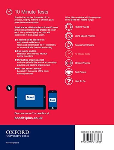 Bond 11+: Maths: 10 Minute Tests