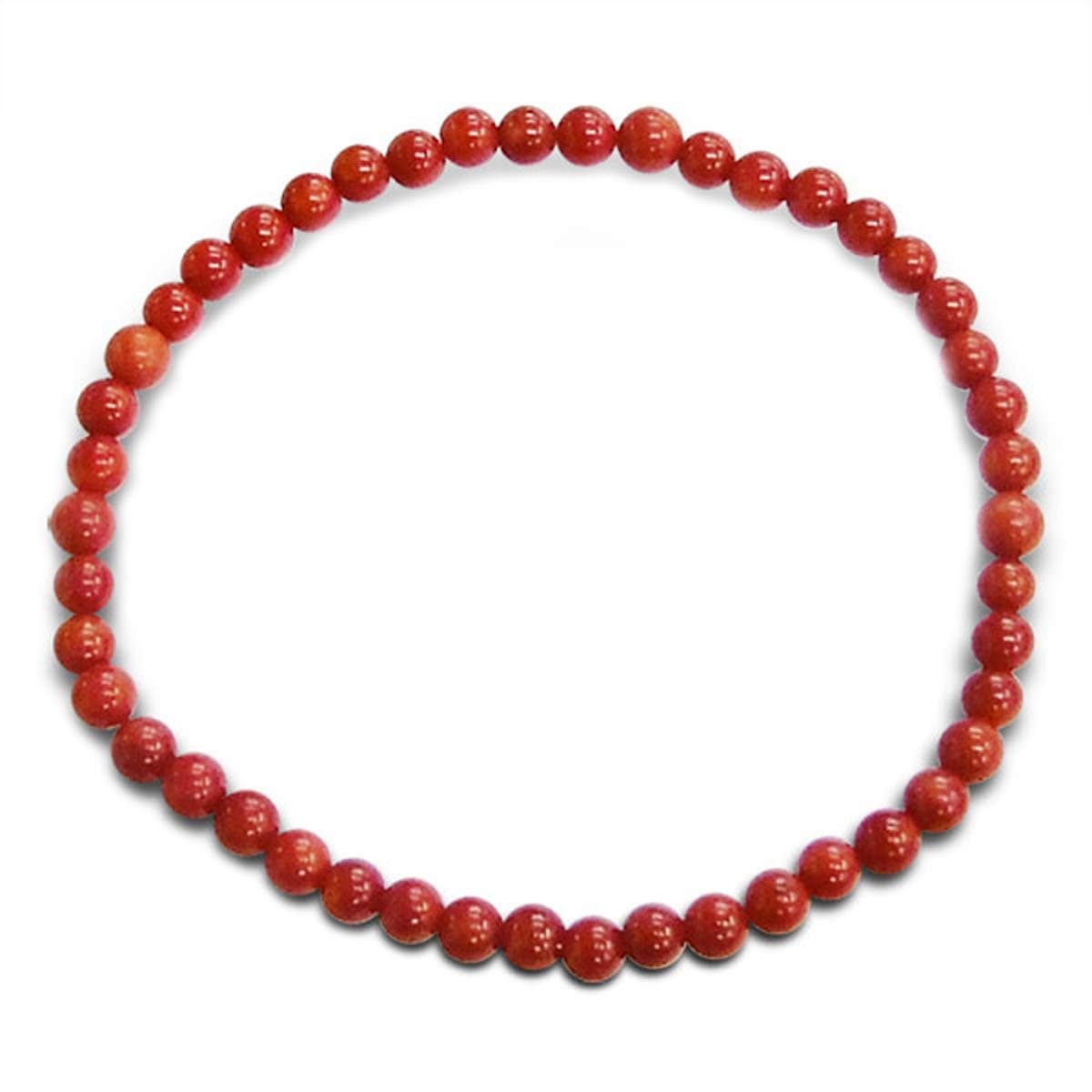 Tiny Red Beads Stones Stretch Bracelet (E13172)