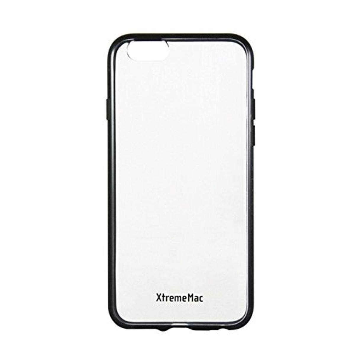 XtremeMac Soft Grip Back Clear Case iPhone6 Microshield Accent Black Ipp-MA6-13