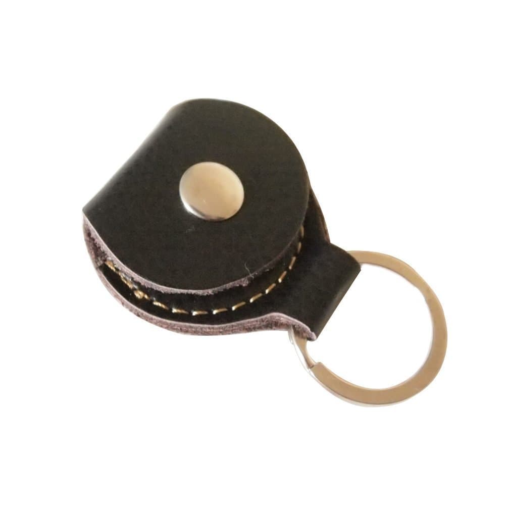 Leather plectrum holder keyring
