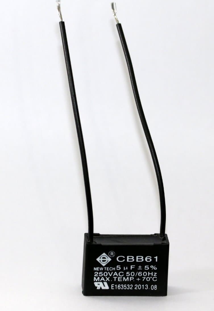 NewTech New Tech Ceiling Fan Capacitor 2 Wire 5uf