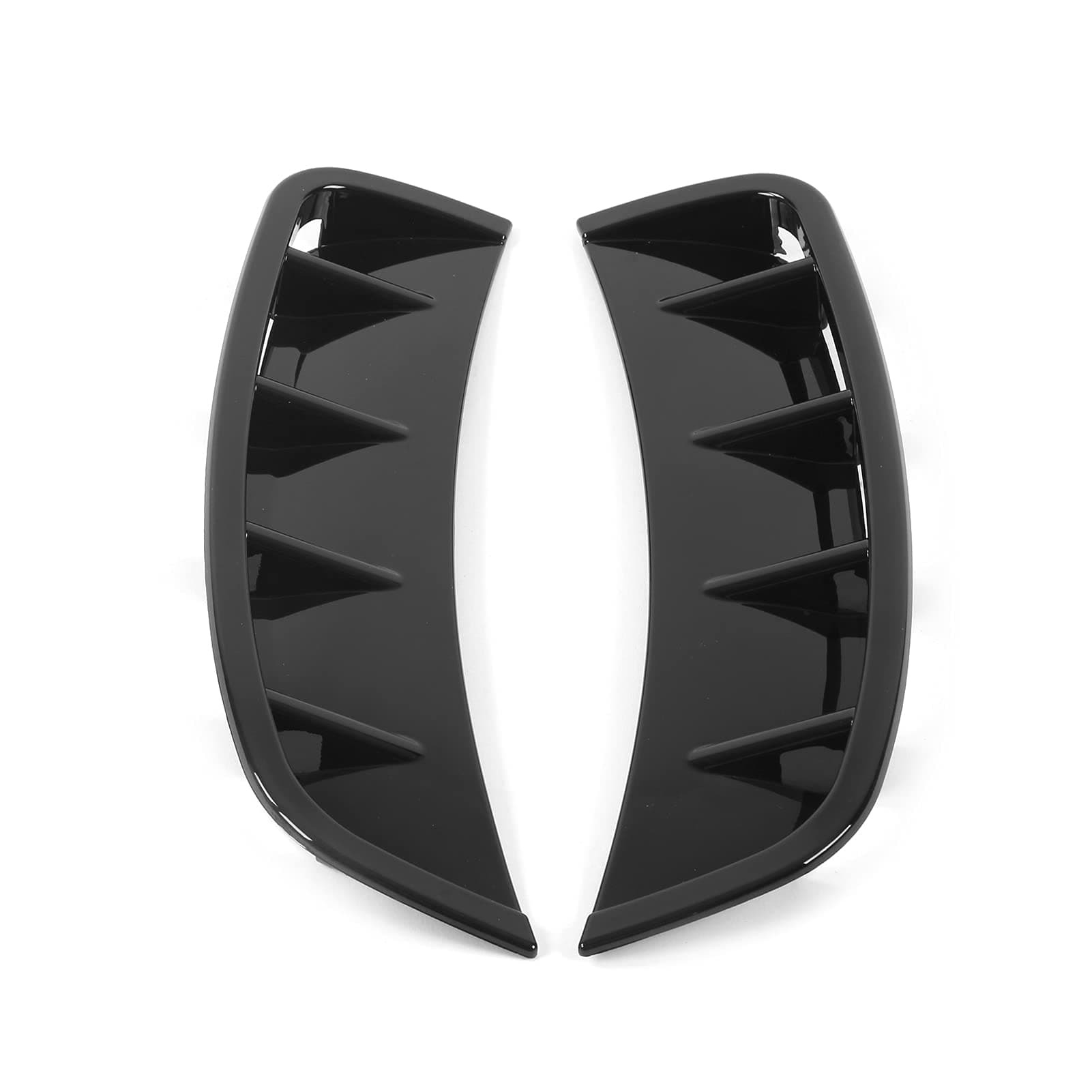 Akozon Universal Bumper Spoiler - Front Lip Splitter, Diffuser with Side Fins for A-Class W177 AMG Line 2018+