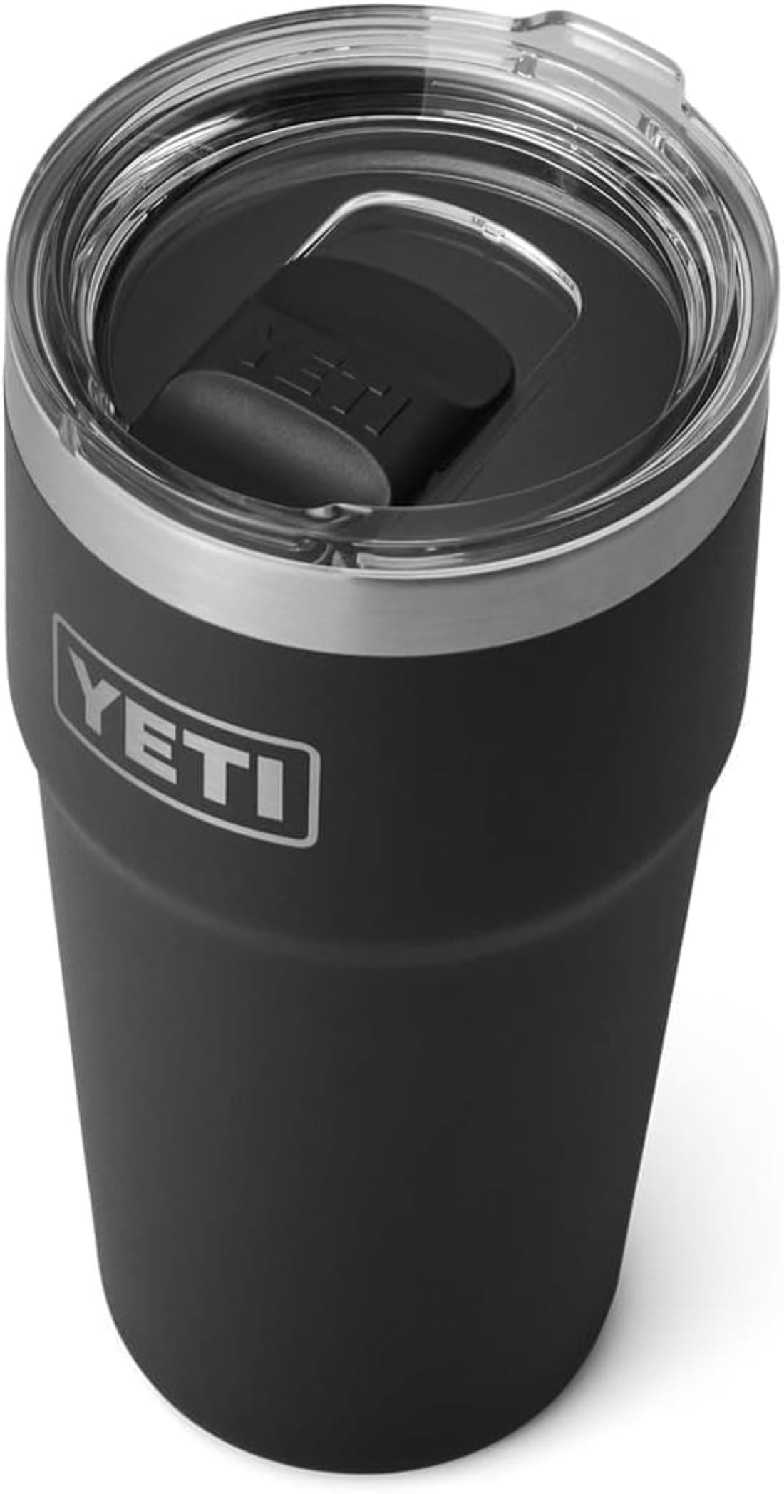 Rambler 20 oz (591 ml) Stackable Cup with Removable Magslider Lid, Stainless Steel Vacuum Insulated Coffee Cup, Black