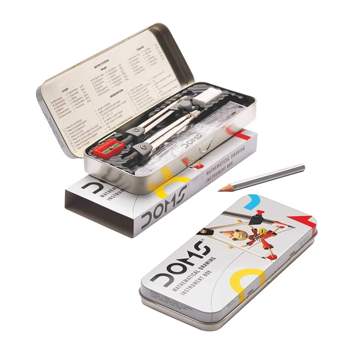 Doms Geometry Mathematical Drawing Instrument Box.