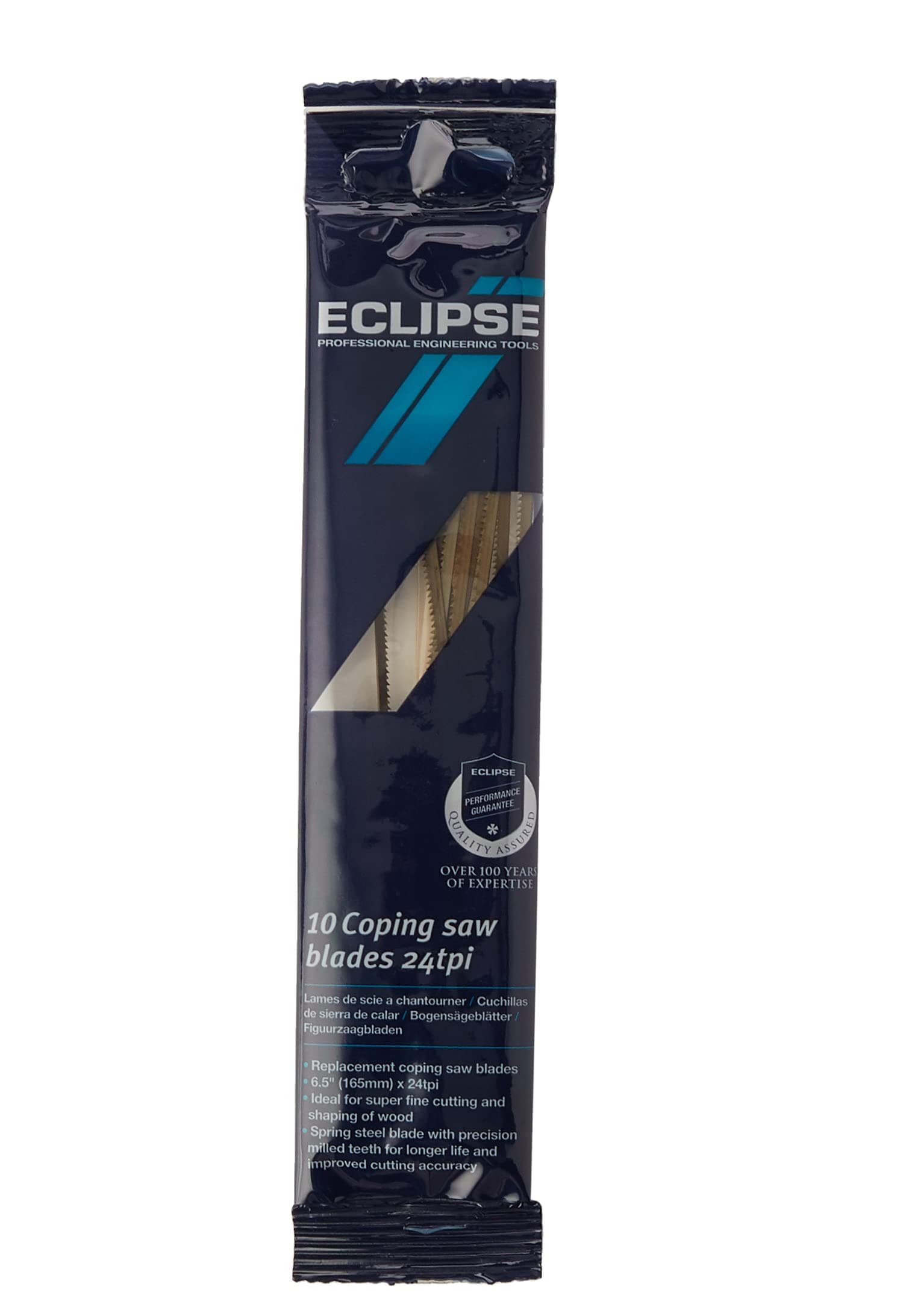 Eclipse Professional Tools 71-CP24R Coping Saw Blades 6 1/2" 24 TPI (Pack of 10)