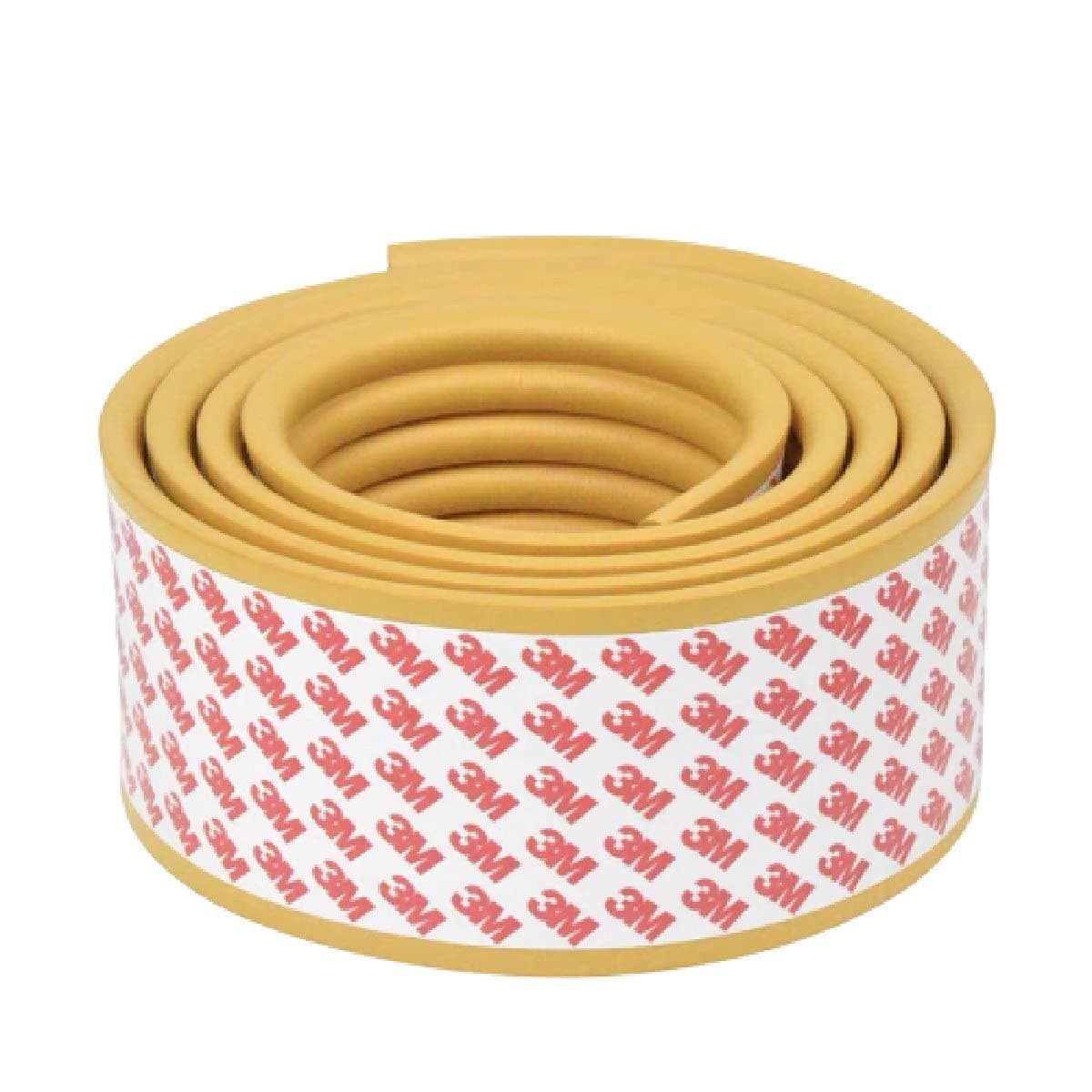 OLWICK® 1 Pcs Edge Protector for Sharp Edges – Extra Thick Cushion Strip for Baby Safety, Shock-Absorbing Foam Guard for Table, Desk, Wall Corners & Furniture – 2 Meter Long (Gold)