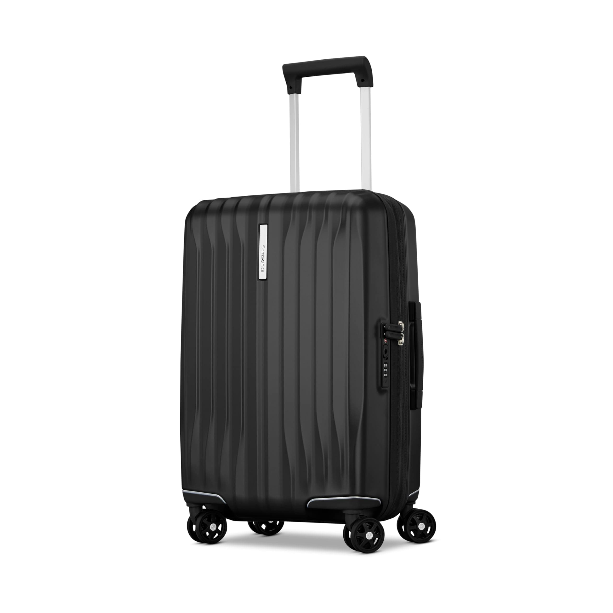 Uplift Hardside Spinner Suitcase, 22" Expandable, Polycarbonate (PC), 2 Handles, 4 Wheels, Water Resistant, Solid Pattern, Eco-friendly Recyclex Interior