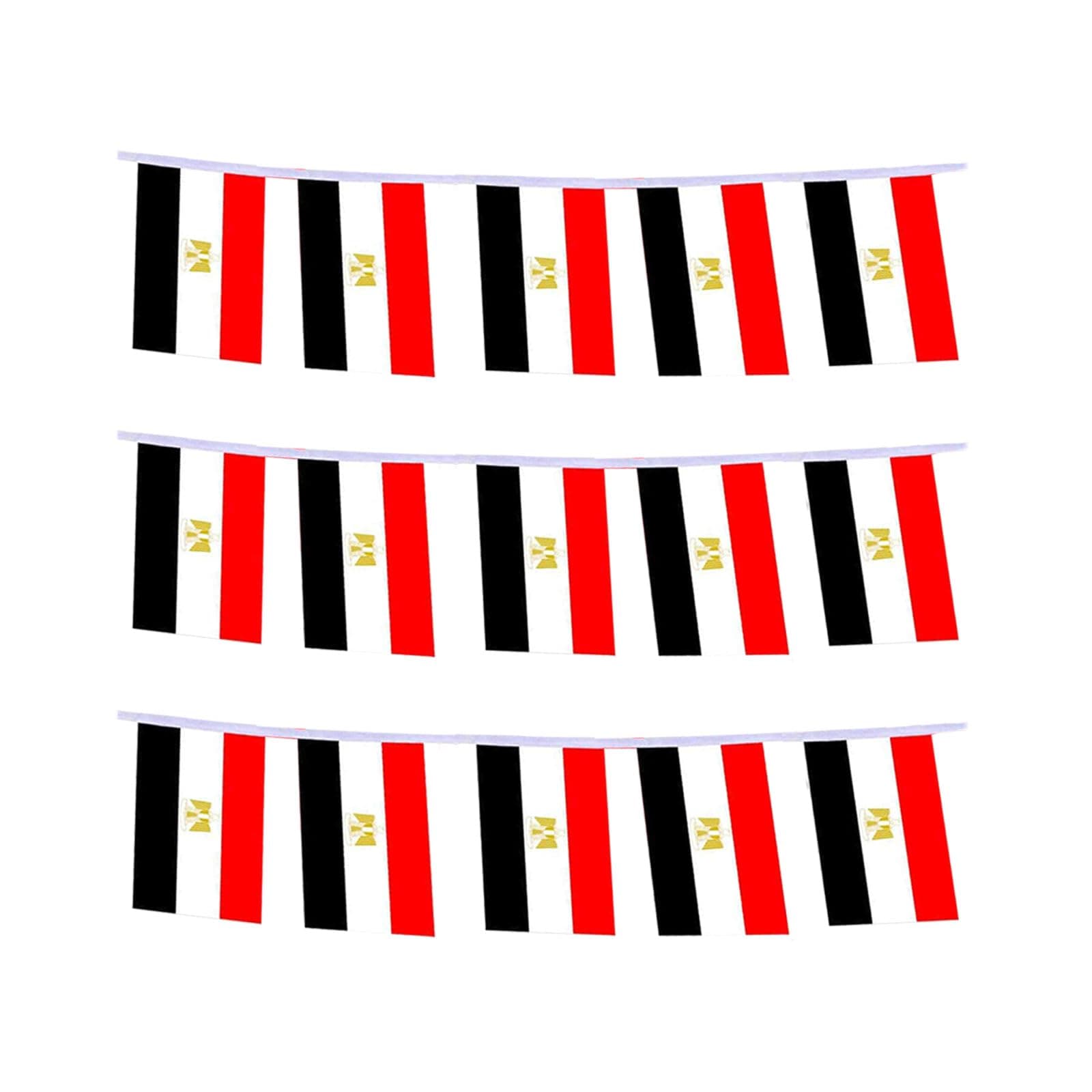 Egypt Flag Egyptian Flag, Small String Egypt Flags Mini Egyptian Flags Banner, Used for Party School Sports Events Patriotic Festival Decorations
