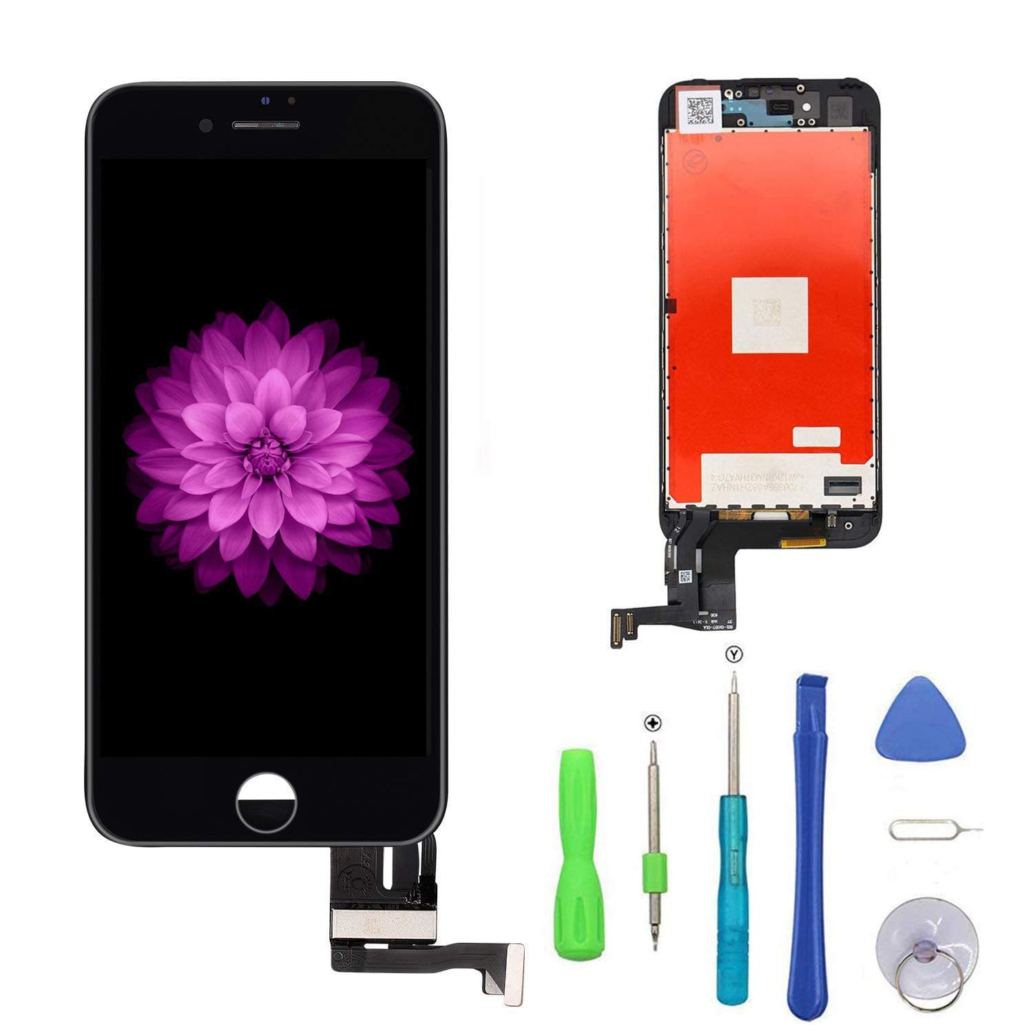 iPhone 7 Plus Screen Replacement Black 5.5'', LCD Display and 3D Touch Screen Digitizer Replacement Full Assembly for iPhone 7 Plus Screen with Repair Tool Kit