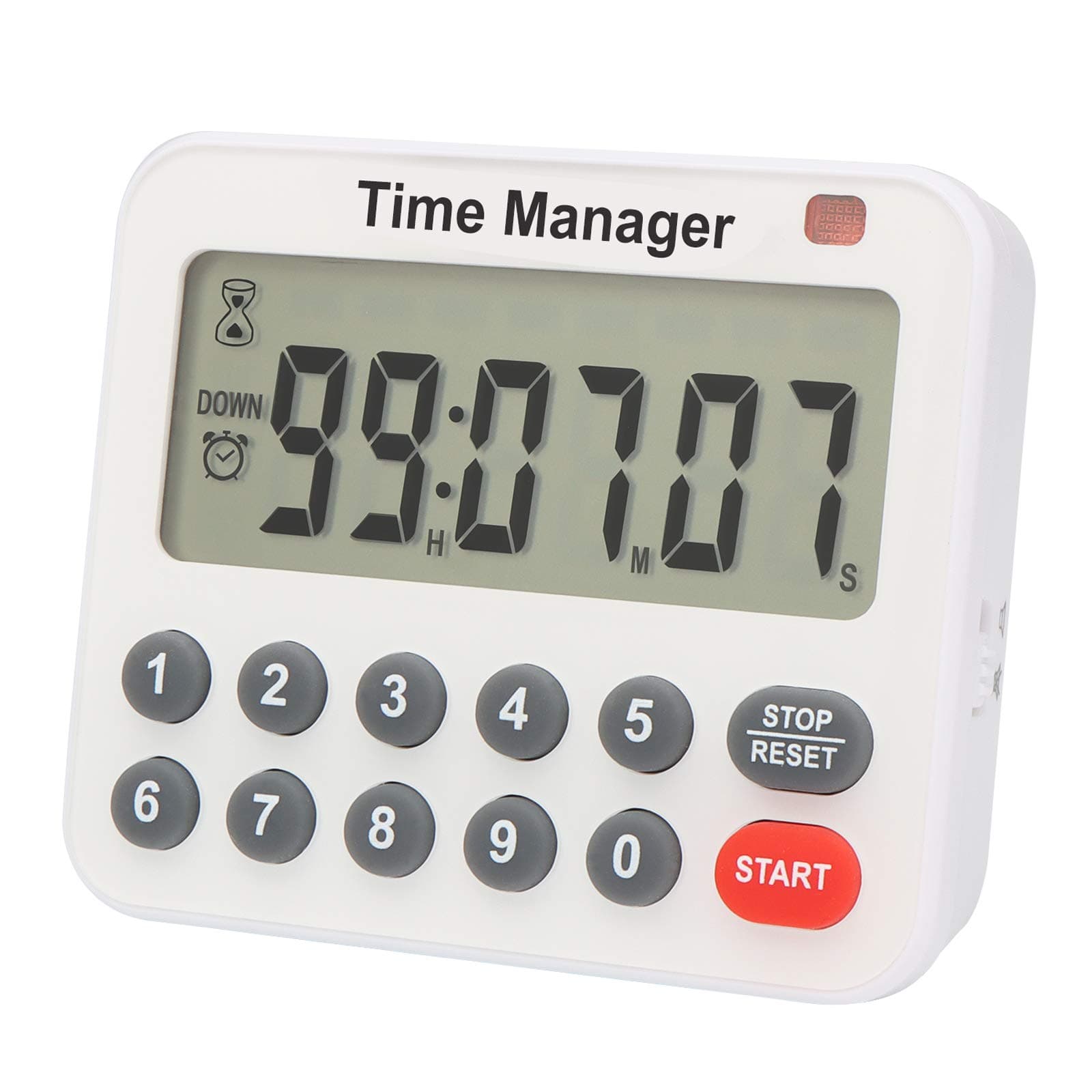 AIMILAR Digital Kitchen Timer - Magnetic Count Up Down Direct Entry Cooking Timer with Loud Alarm, Auto Shut-Off & Memory Function, 99 Hrs 99 Mins 99 Secs, 10 Key for Cooking, Exercise, Games