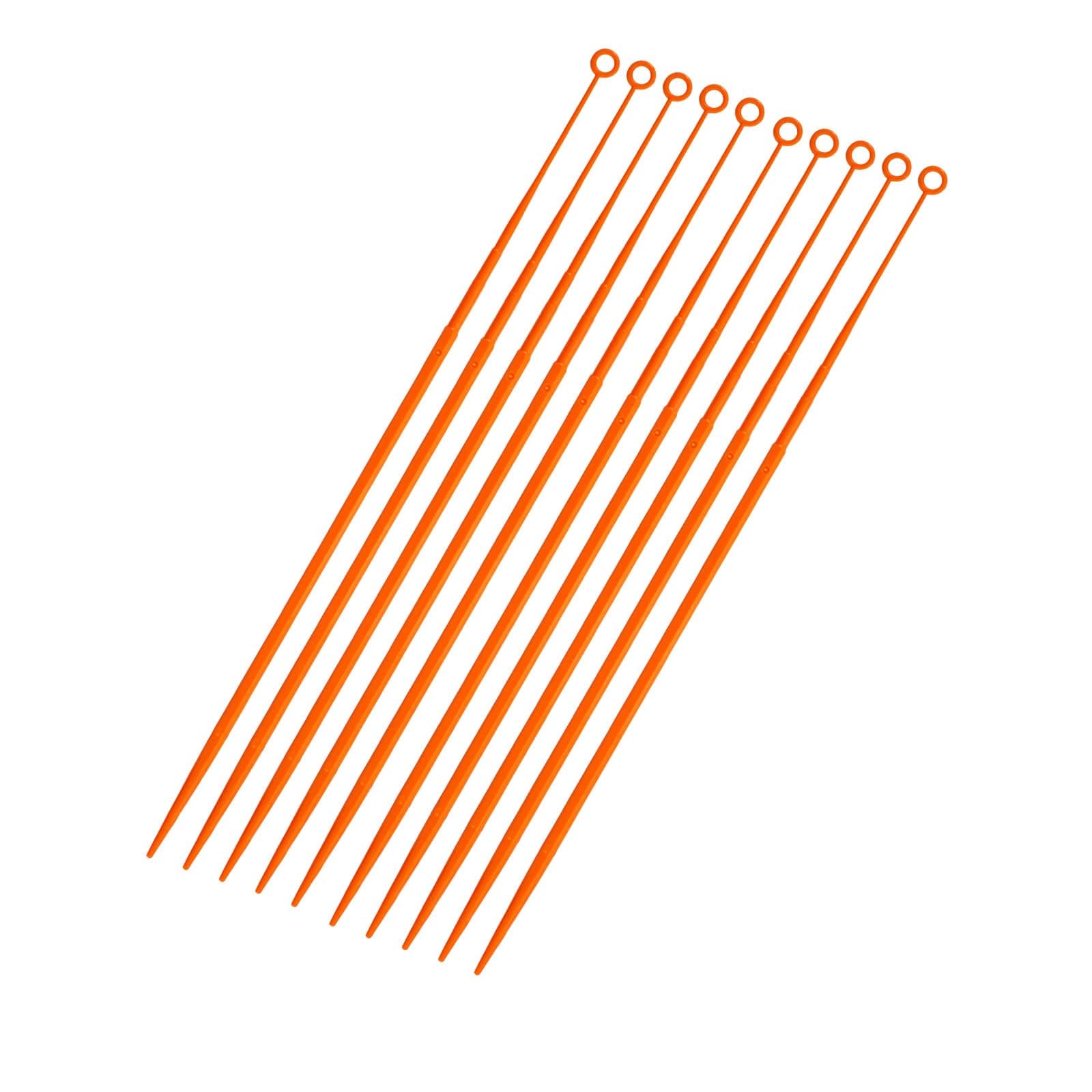 100pcs 10ul Disposable Sampling Rods Plastic Inoculation Loops Polystyrene Inoculation Rods For Laboratory Use Sterile Package 25 Per Bag, 4 Bags