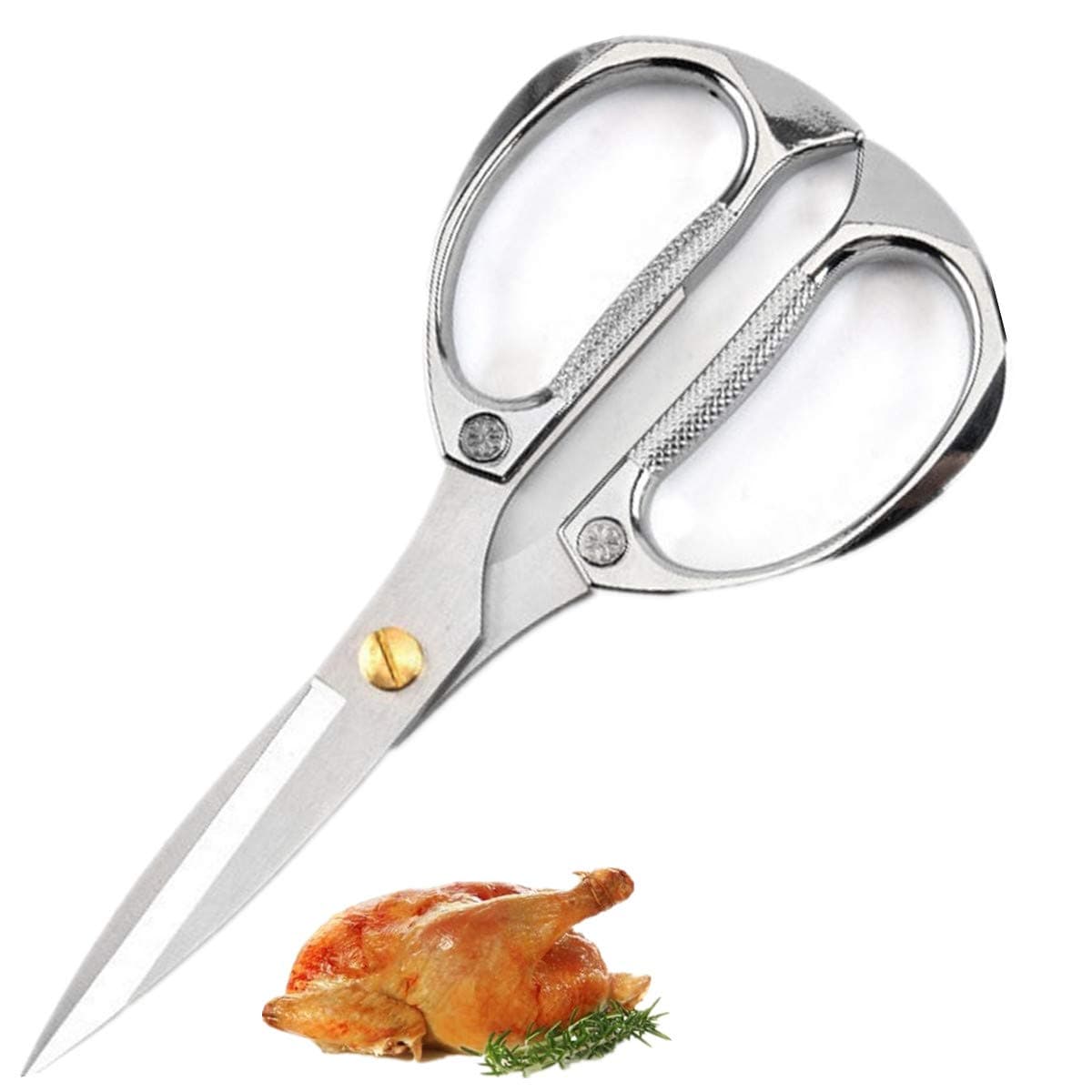 Kitchen Scissors Silver Stainless Steel