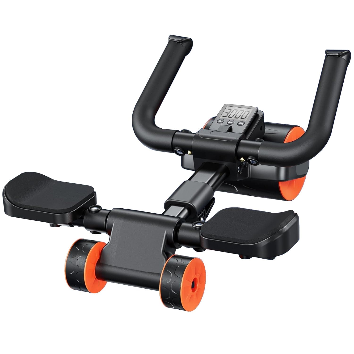 Exrp Ab Roller Wheel with Elbow Support and Timer, Automatic Rebound Abdominal Wheel for Effective Abdominal,Perfect Exercise Ab Wheel for Core Workout Home/Gym