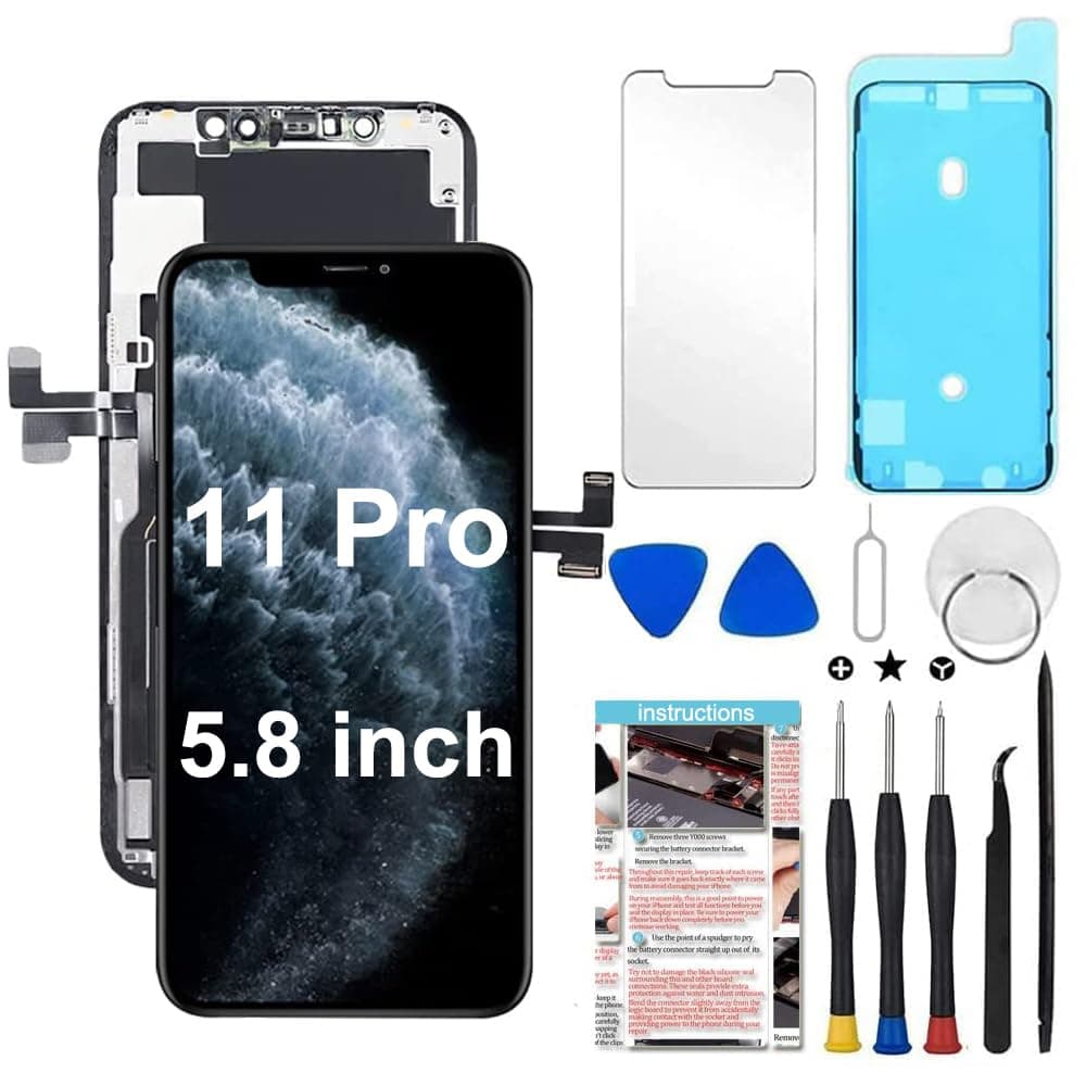 For iPhone 11 Pro Screen Replacement 5.8" LCD Touch Screen Display Digitizer Repair Kit