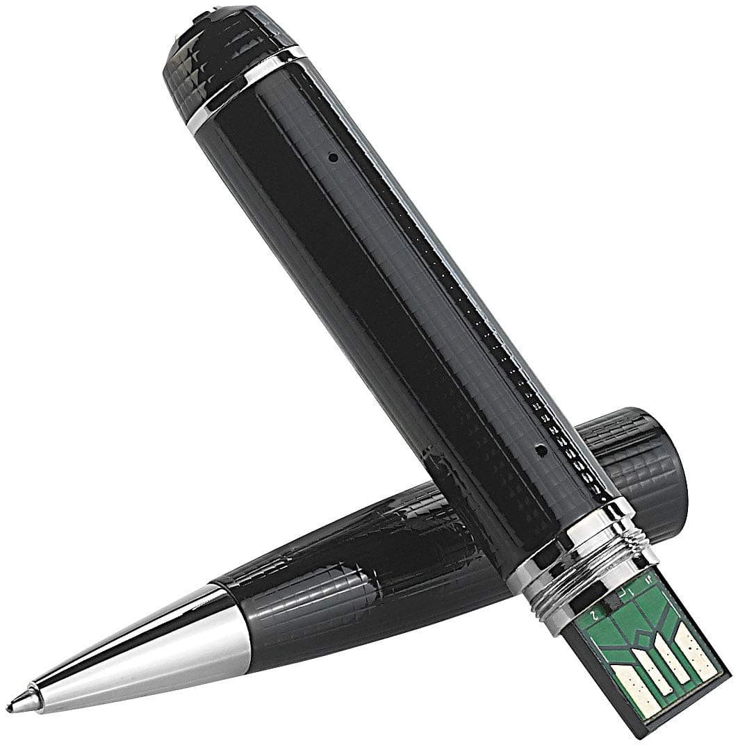 Somikon Button Camera: Full HD DV Camera IM Retractable Ballpoint Pens 1080. FHD V2, Micro-SD Slot Ballpoint Pen Cam)