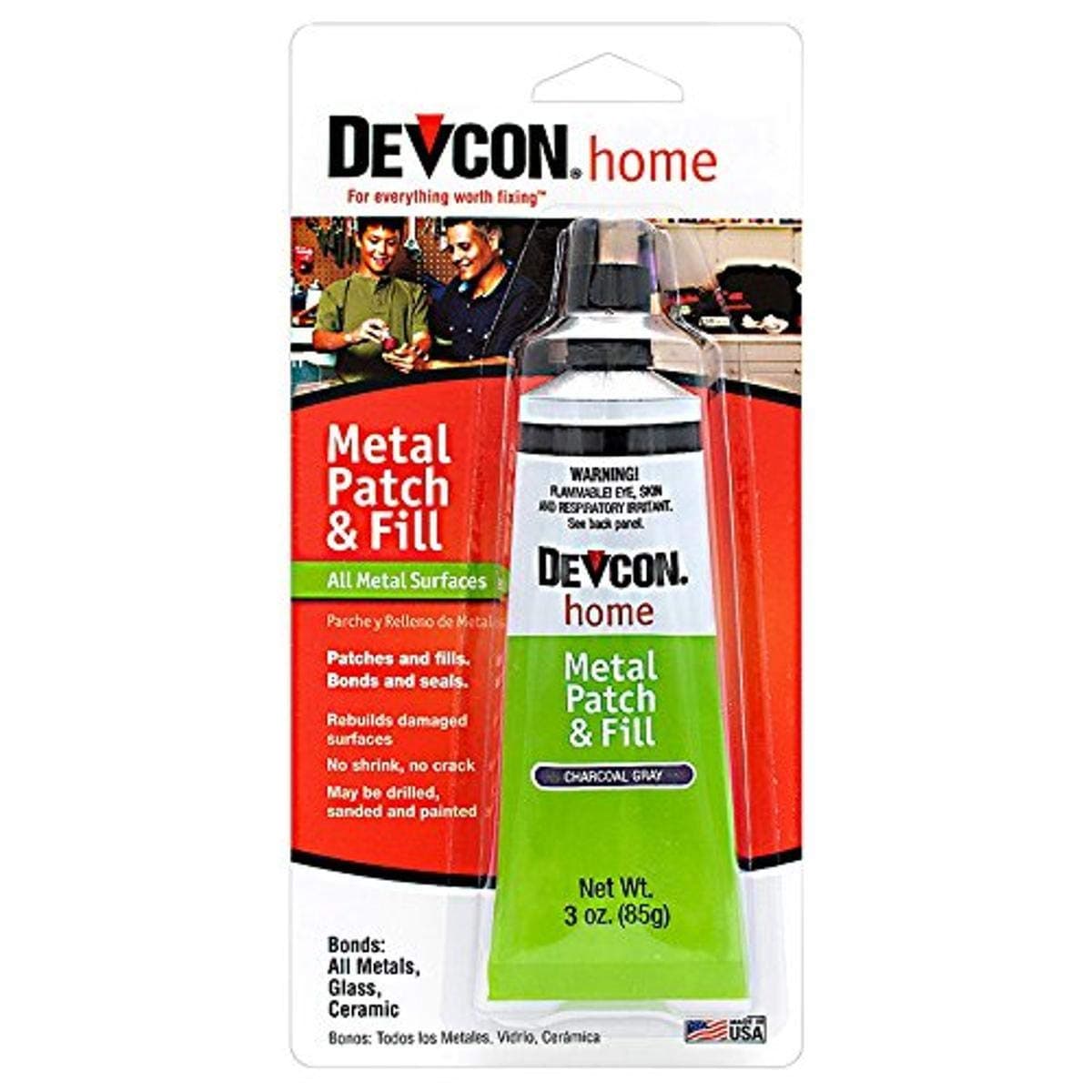 Devcon 50345 Metal Patch and Fill - 3 oz., Gray