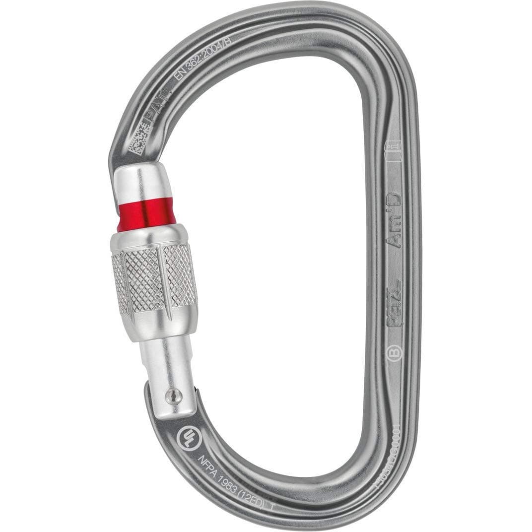Am'D Asymmetrical Aluminum Carabiner - D-Shape Connector (27 kN)
