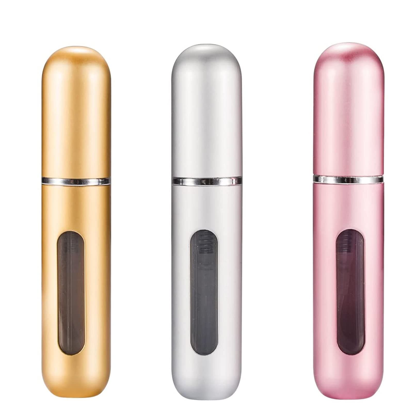 Portable Mini Refillable Perfume Empty Spray Bottle,3 Pcs Pack of 5ml ,Multicolor Scent Pump Case,for Traveling and Outgoing (2)