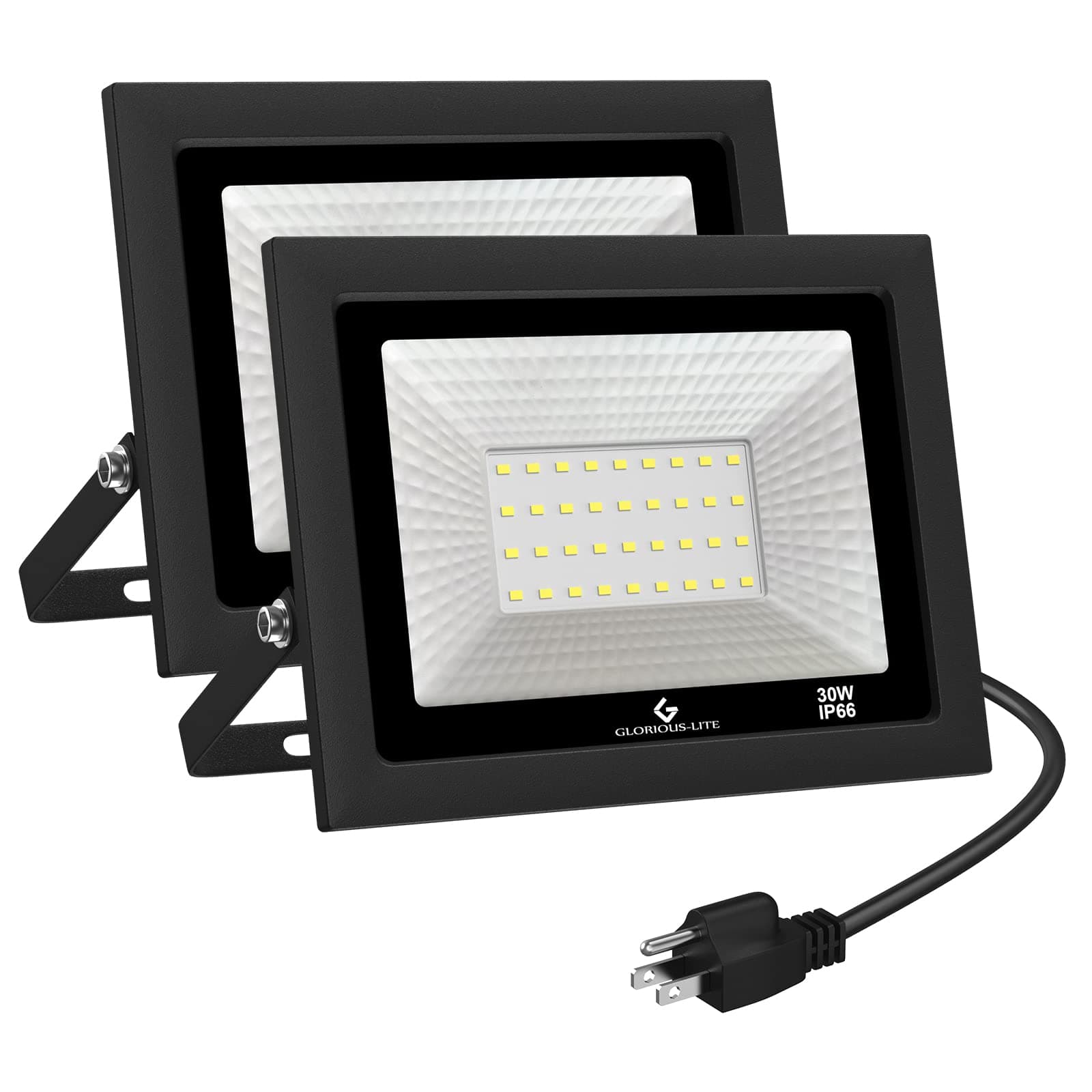 100W Compact Flood Light 2 Pack