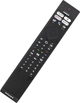 Original Ambilight Voice TV Remote Control Compatible with Philips 55PML9008 4K Ultra HD MiniLED Smart Ambilight