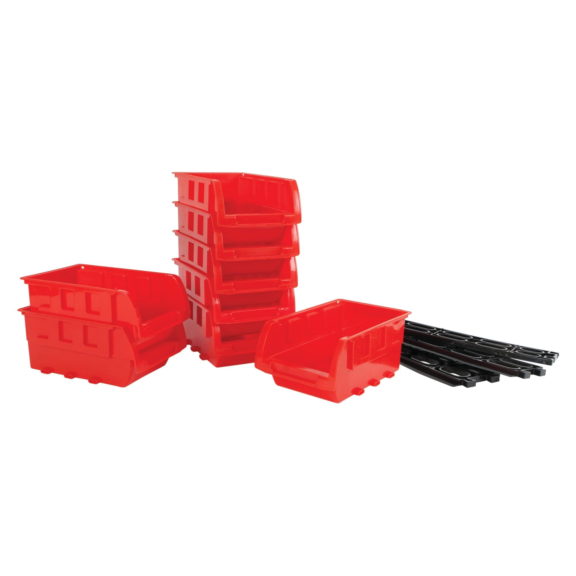 W5197 8 Piece Small Stackable Storage Trays , Orange