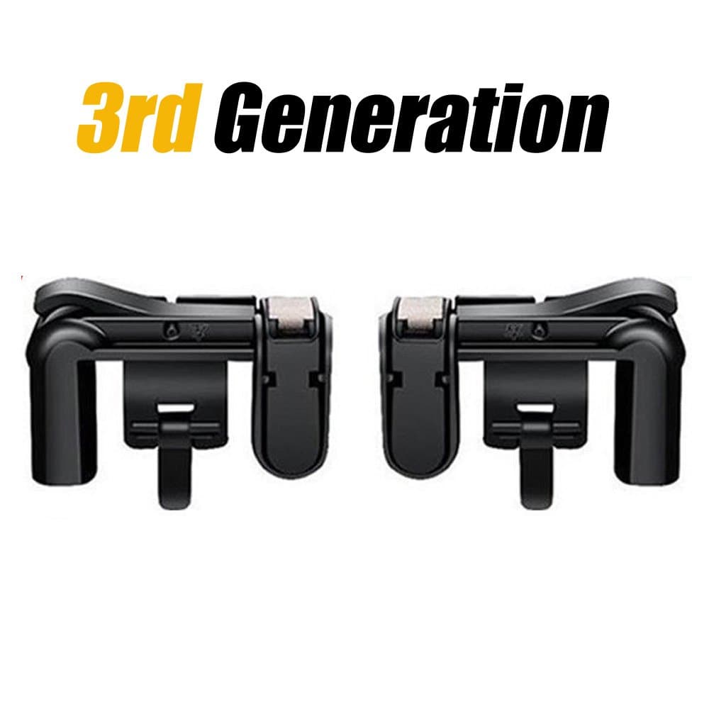 Mobile Game Controller (New Version), Sensitive Click Shoot and Aim Buttons L1R1 for PUBG/Knives Out/Rules of Survival, PUBG Mobile Game Joystick, Cell Phone Game Controller for Android iOS (1 Pair)