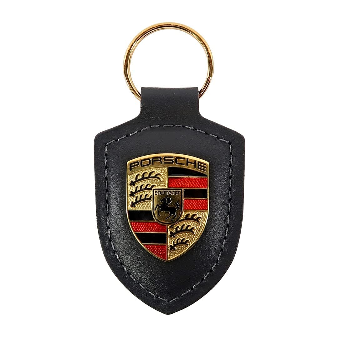 Crest Key Ring - Black