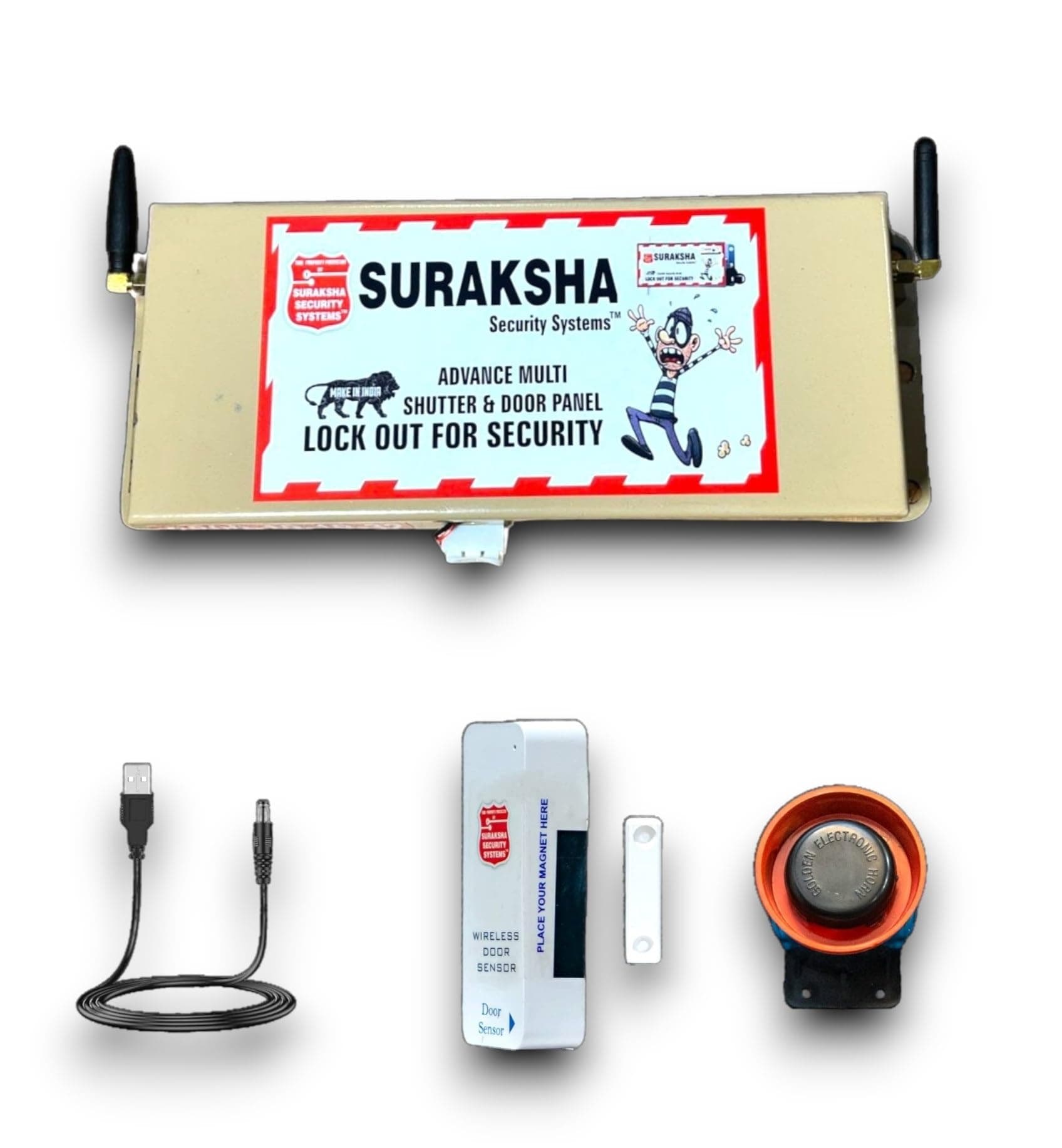 Suraksha Security Systems Advance Multi Door Sensor Device for All Type of Doors and Windows