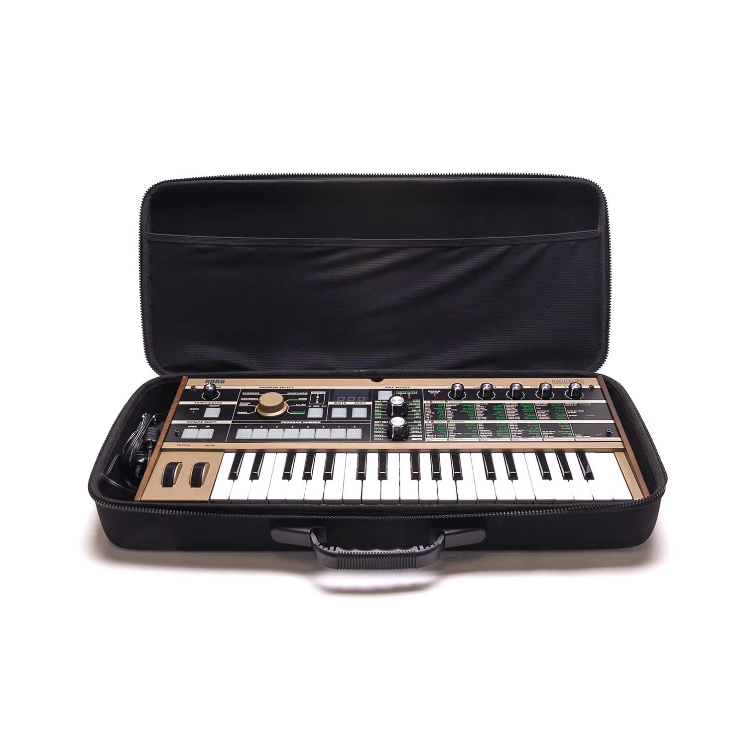 Korg MicroKorg/MicroKorg 2 / MicroKorg XL+ Case - Custom-Fitted Compact Pulse Hard Case for Travel