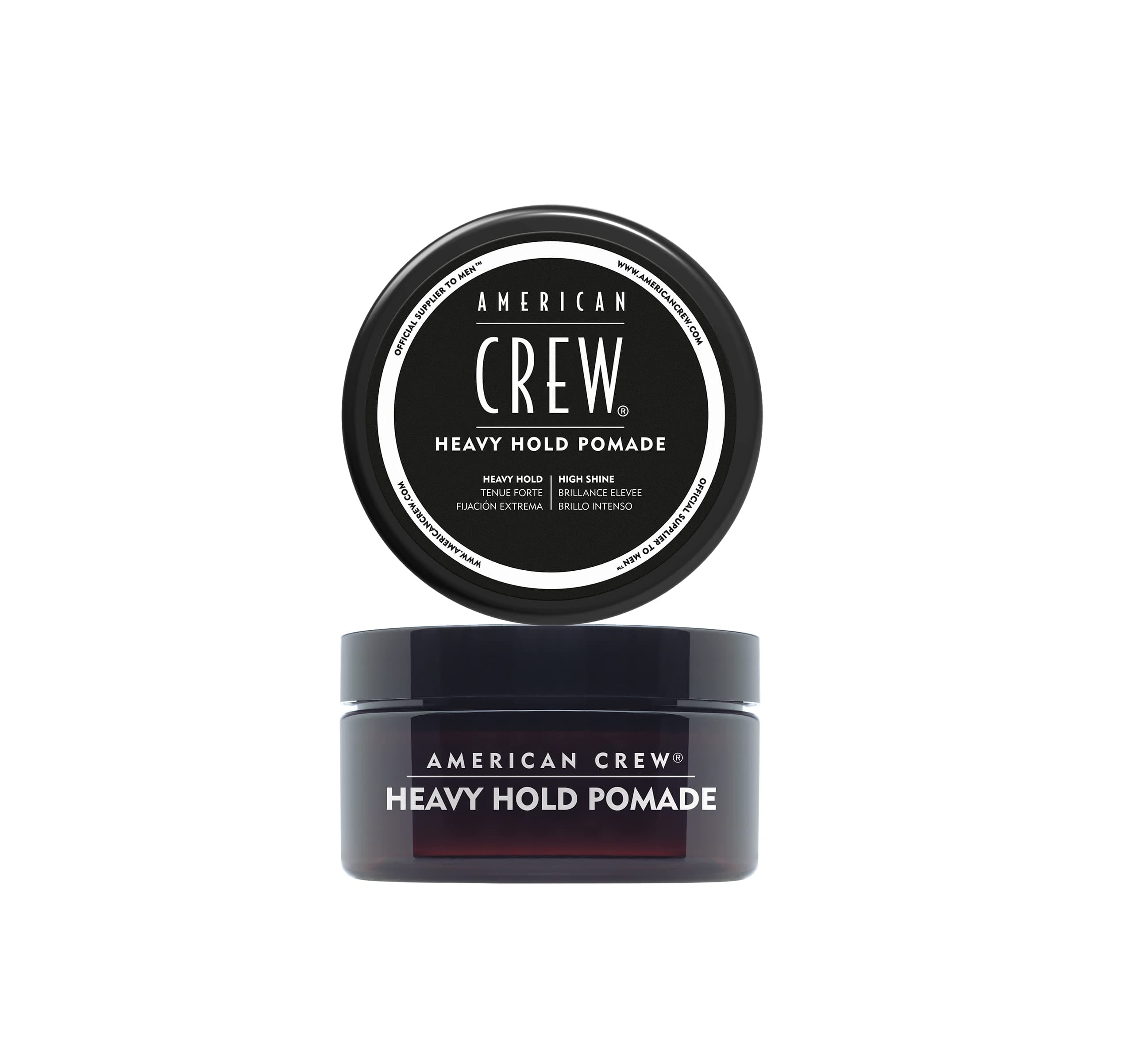 Heavy Hold Pomade with High Hold & Shine for Smooth & Sculpted Styles (85g) Water-based Formula, Hair Styling for Men