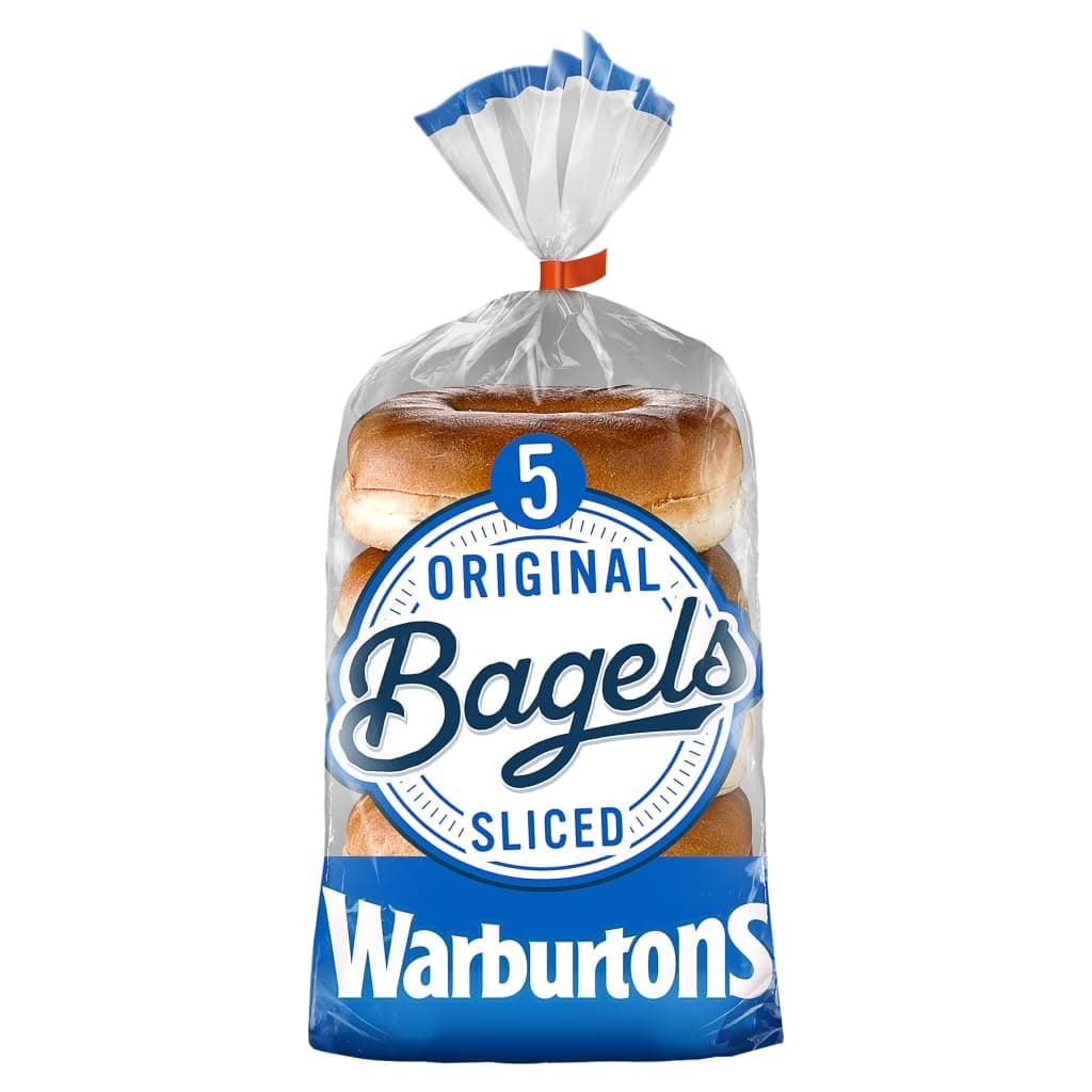 Warburtons 5 Plain Bagels