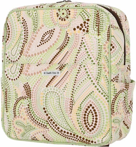 Madeline Hanging Stroller Backpack Lemon-Lime Dot