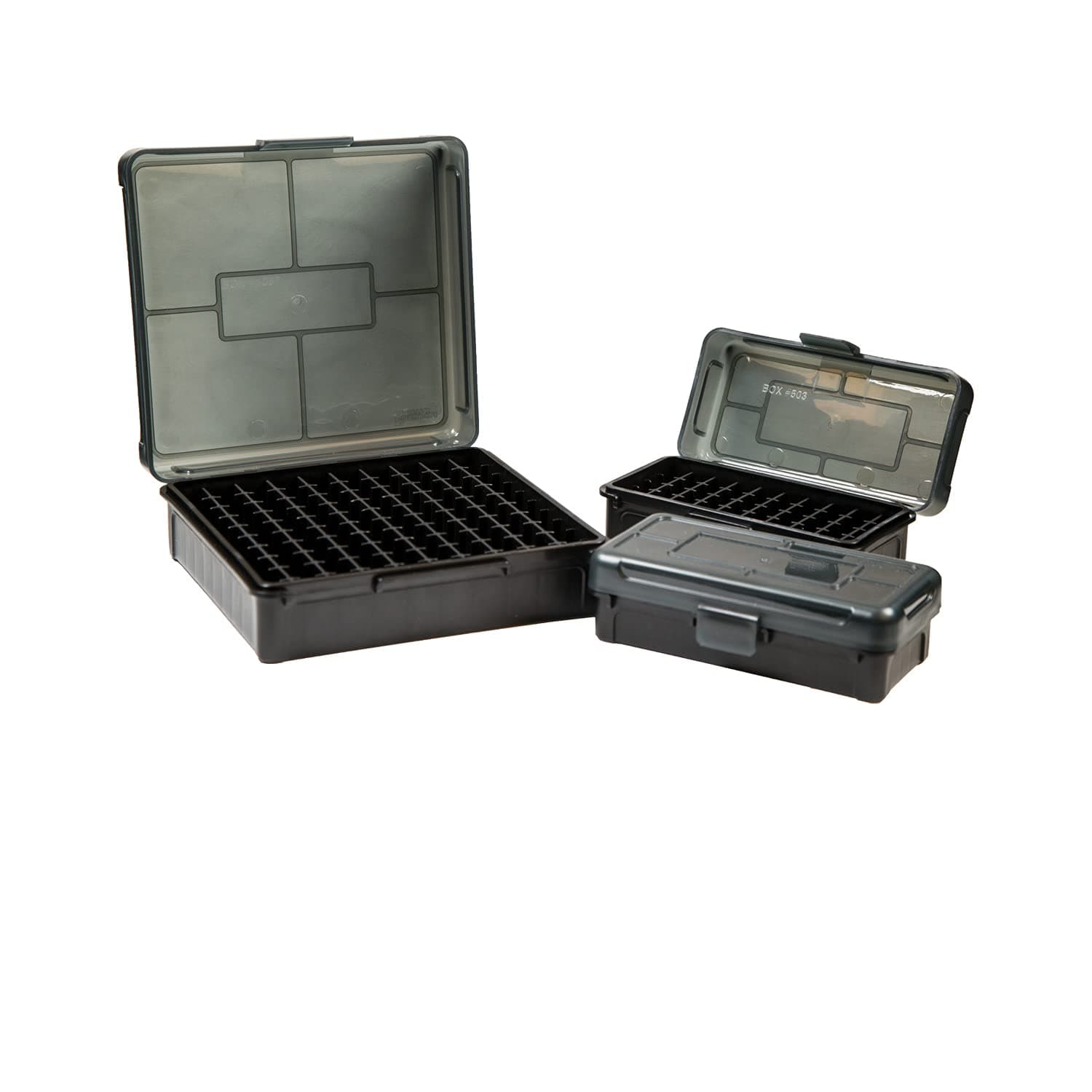 Hinge-Top Ammo Boxes with True Mechanical Hinge for Ammunition Storage and Organization