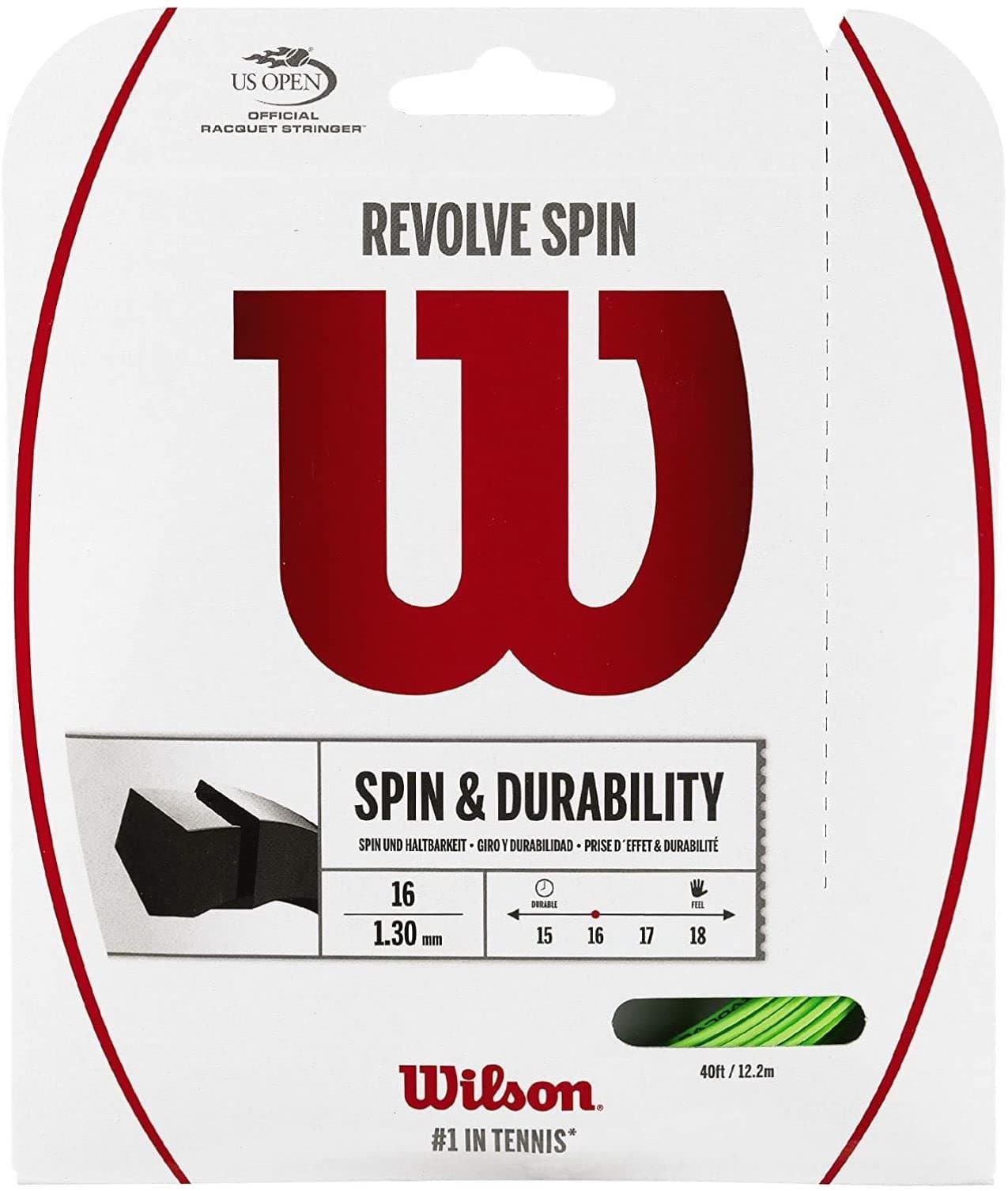 Wilson Unisex Revolve Spin Tennis String